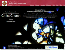Tablet Screenshot of christchurchcalgary.org